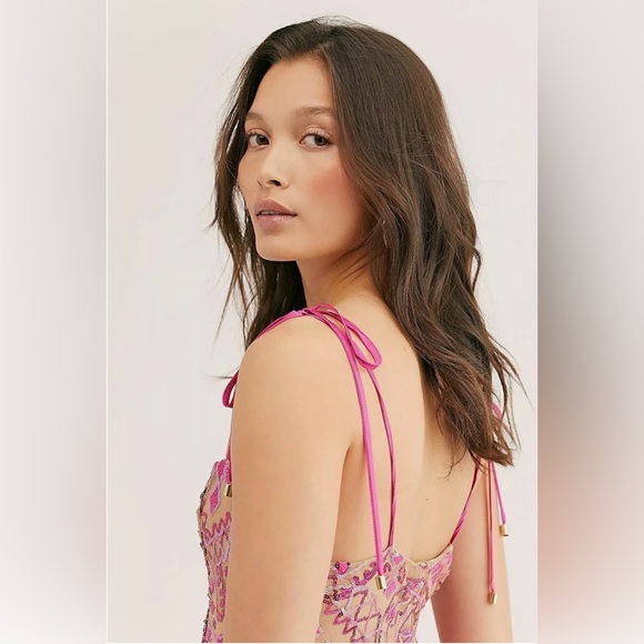 Free People Sequin Show Off Mini Dress - Fits Size Small - Picture 7 of 8